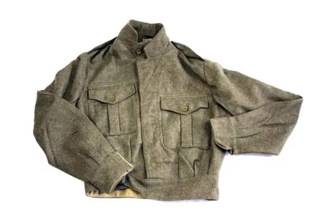 WW2 Battle Dress Jacket Ike Dads Army WWII Style Authentic UKGB Made Antique XXS