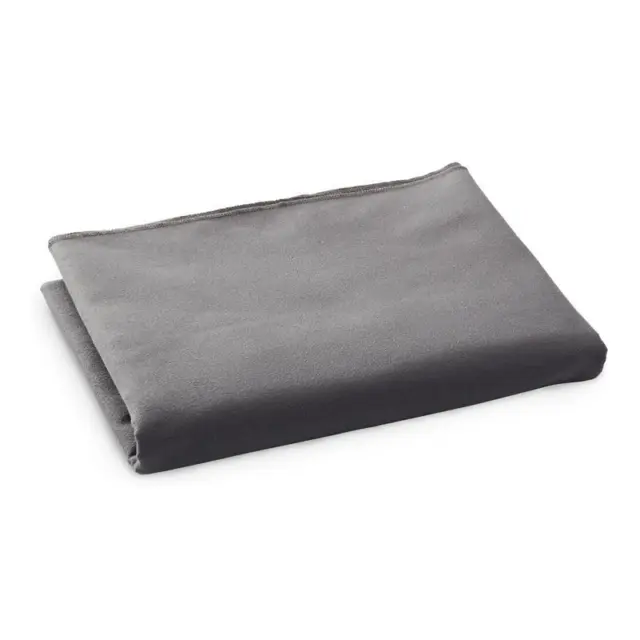 Bucky 36" Modern Polyester Fabric and Nylon Travel Blanket in Charcoal