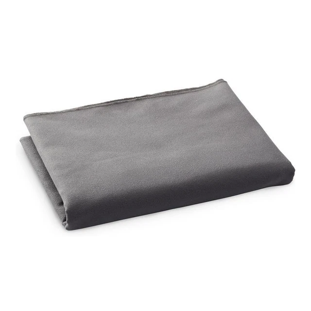 Bucky 36" Modern Polyester Fabric and Nylon Travel Blanket in Charcoal