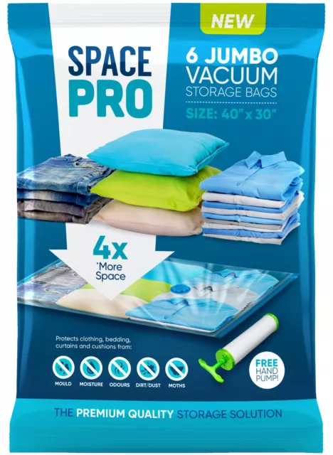 x6 Super Jumbo The LARGEST Space Saver Vacuum Storage Bag Big