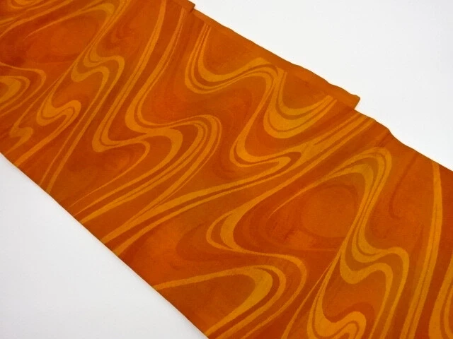 41243# Japanese Kimono / Vintage Nagoya Obi / Woven Stream