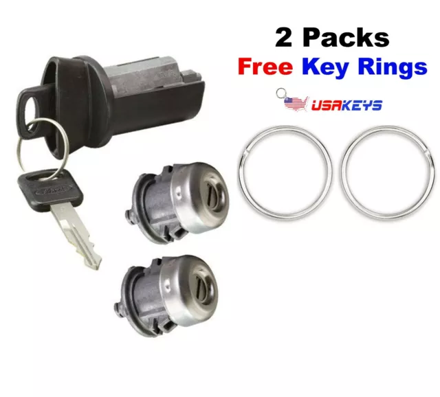 Ford F250 F350 1997-2007 Ignition Cylinder & 2 Door Locks with 2 Ford Keys