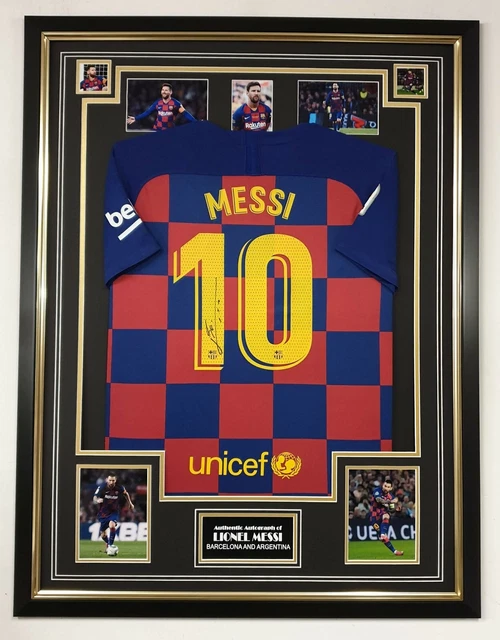 * RARE LIONEL MESSI of Barcelona Signed Shirt Autographed Jersey