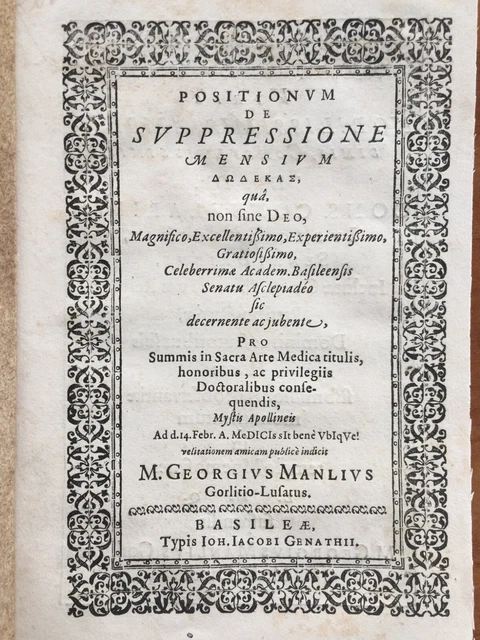 Alte Medizinische Dissertationen: Konvolut von ca. 750 Titeln, 1608-1901