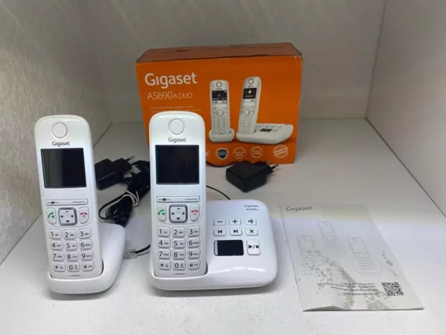 Téléphone sans fil GIGASET AS690 Blanc