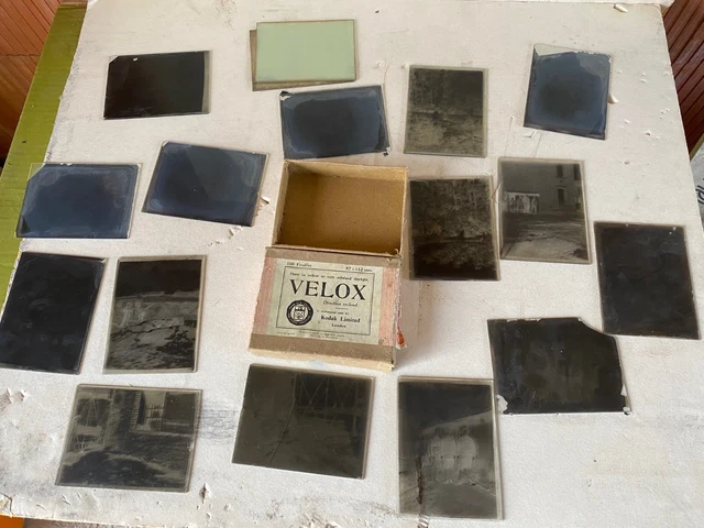 ANCIENNE BOÎTE NEUVE Veritas As de Trèfle plaques photo vierges en