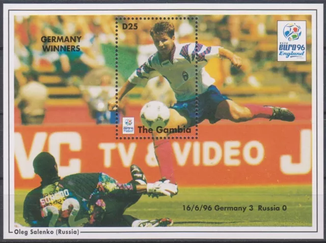 Fussball - Soccer - EM 1996 - GAMBIA - Block postfrisch