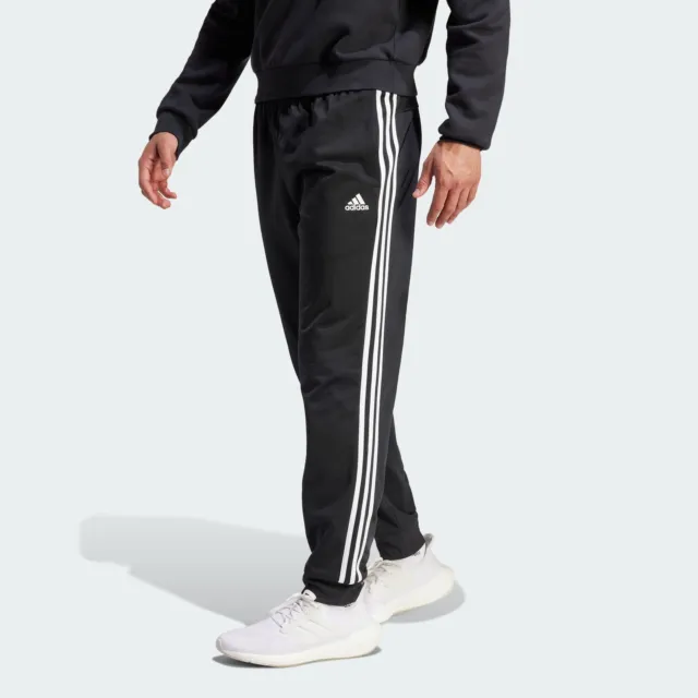 adidas men Essentials Warm-Up Tapered 3-Stripes Track Pants