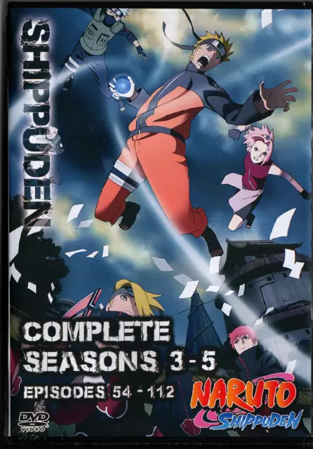 Naruto Shippuden Episodes 113 - 175 Seasons 6 - 8 English Dubbed / Japanese  DVD