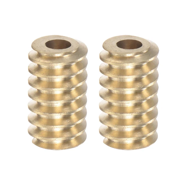 2pz Ingranaggio Albero Ottone 0.5 Modulo 3.15mm Foro Diametro Azionamento