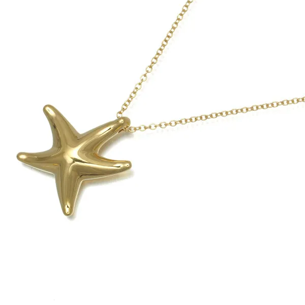 Auth Tiffany&Co. Necklace Starfish 18K 750 Yellow Gold