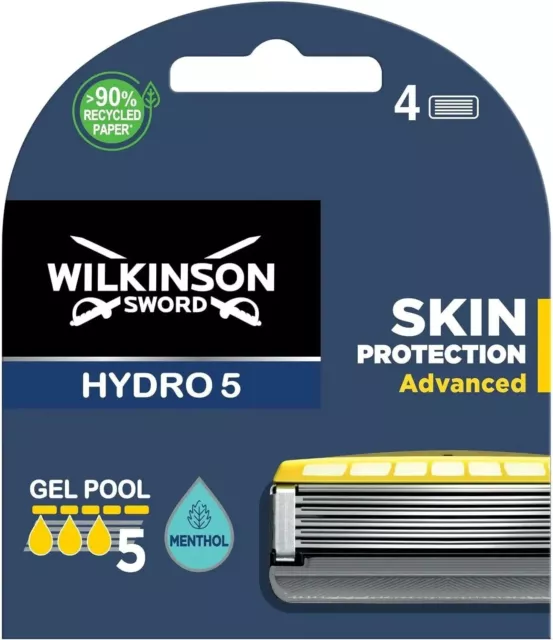 Wilkinson Sword Hydro 5 Advanced Razor Blades 4 Pack New