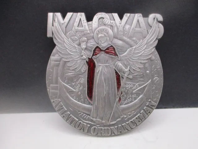 US Navy Aviation Ordnanceman IYAOYAS Saint Barbara Prayer Challenge Coin / AO