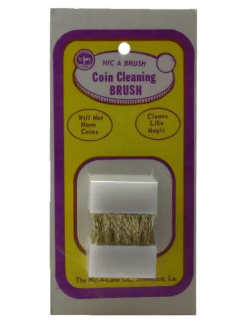 Nic-A-Brush, Coin Cleaning Brush, 2 pack