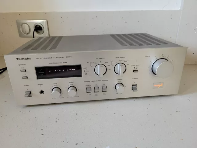 Ampli HiFi TECHNICS SU-V4 integrated stereo amplifier TBE clean 1980