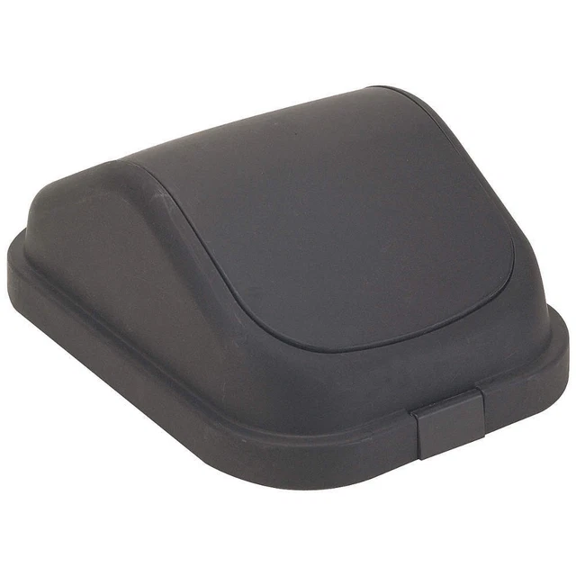 TOUGH GUY 4PGP5 Trash Can Top,Dome,Swing Closure,Black