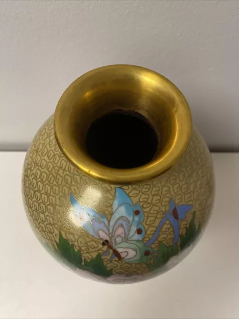 Große Alte Cloisonné Vase *** Japan 3