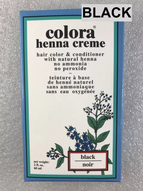 Coora Henna Creme Hair Color & Conditioner W/ Natural Henna : Black