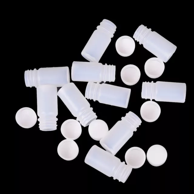 10PCS Plastic Reagent Bottles Medicine Sample Vials Liquid Holder Useful T.sh6