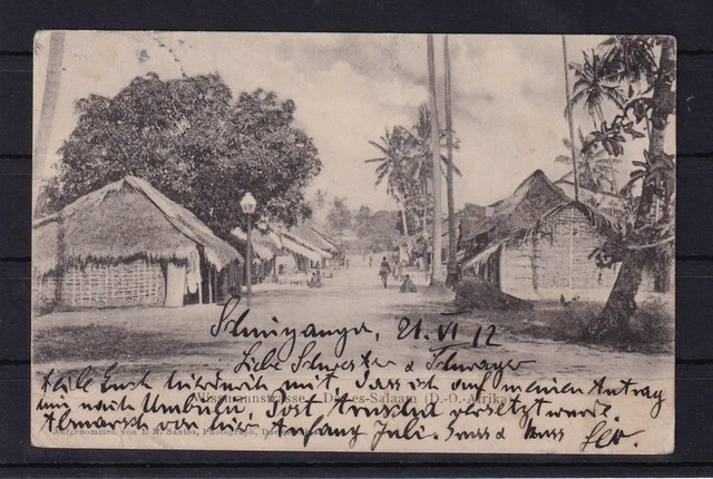 H490) Ansichtskarte DOA Deutsch-Ostafrika Wissmannstrasse Dar-Es-Salaam MUANSA