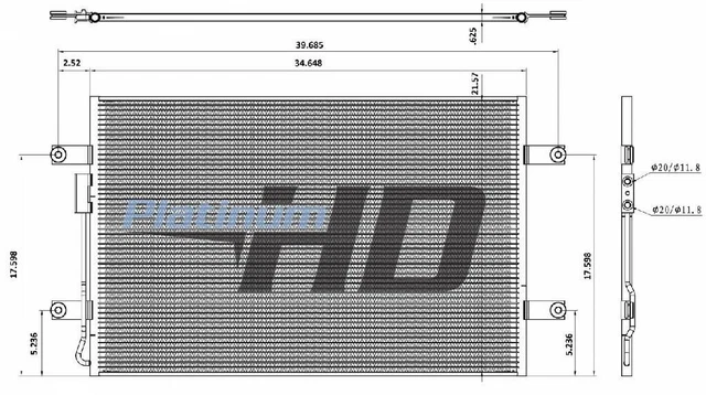 Freightliner Cascadia Air Conditioner Condenser 0 3254071
