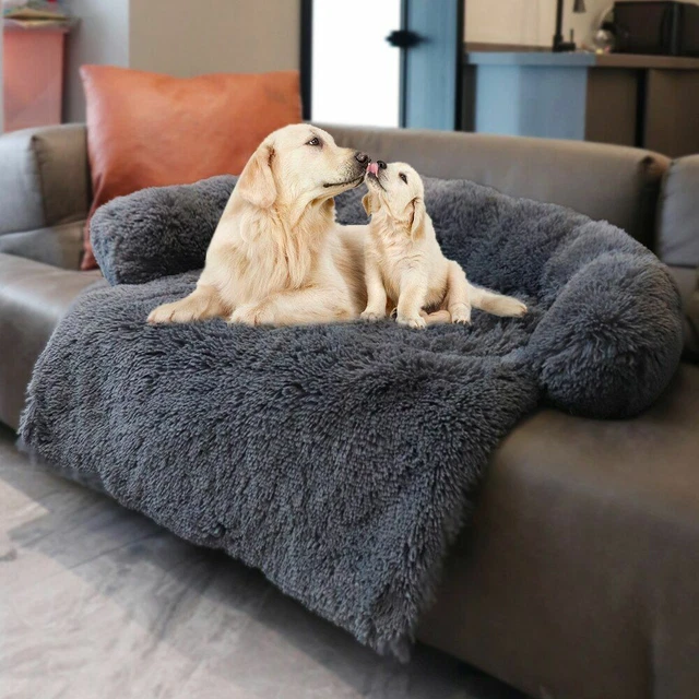 Portable Lightweights Calming Dog Beds Super Soft Furs Comfy Warm Sleeps Cat Bed 3