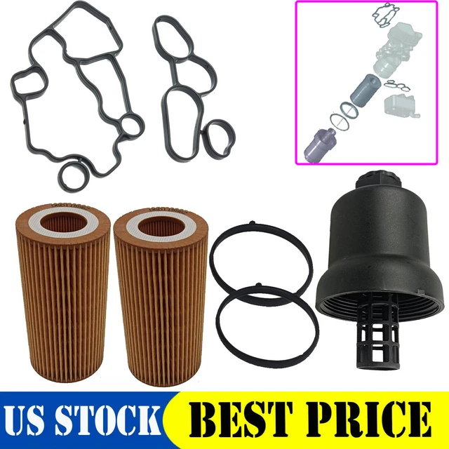 OIL FILTER HOUSING Cap & Oil Filter & Oil Cooler Housing Gasket Kit for