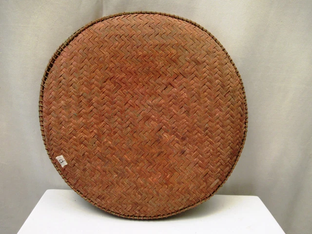 Antique Burmese Basketry Sieve For Rice And Sesame for Kitchen Burma painted " 2 5