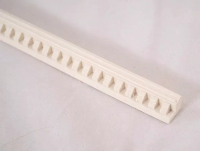 Molding "plaster dentil" UMM25 dollhouse polyresin miniature 1/12 scale