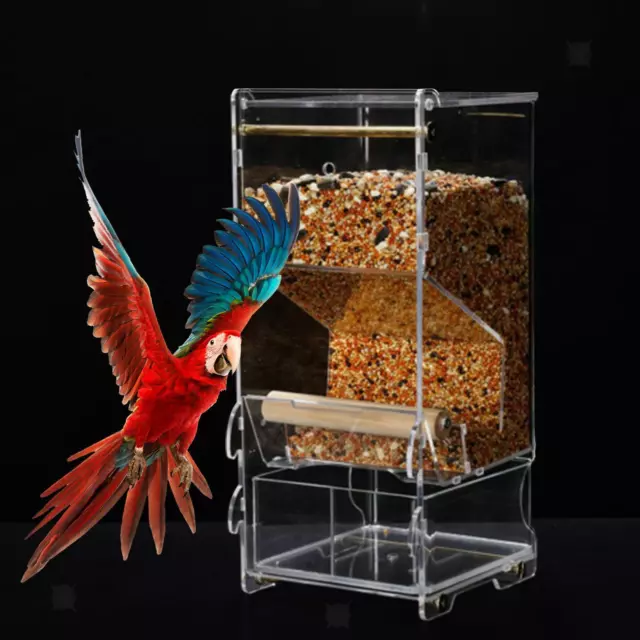 Bird Cage Feeder Cage Accessoires Seed Food Container pour Budgie Cockatiel