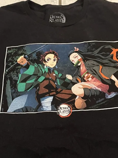 DEMON SLAYER KIMETSU No Yaiba Tanjiro Nezuko Anime T-Shirt Size XL ...