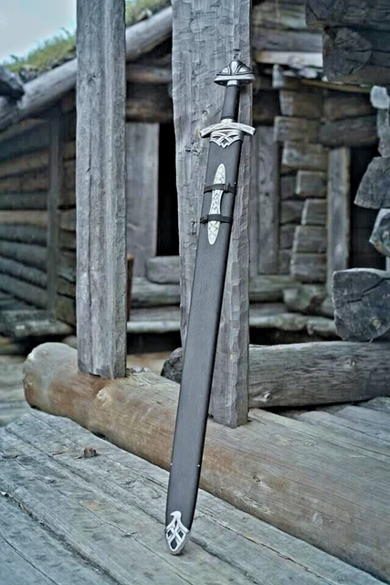 Hand Forged Damascus Steel Viking Sword Sharp Battle Ready Medieval Sword Gift