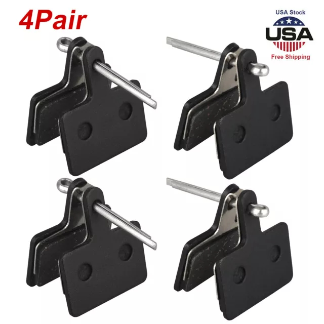 4 Pair Bicycle Resin Disc Brake Pads For Shimano Deore B01S B01 INCL SPLIT PIN