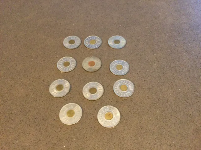 11 Garden State Parkway Tokens and 2 Triborough Bridge Tokens
