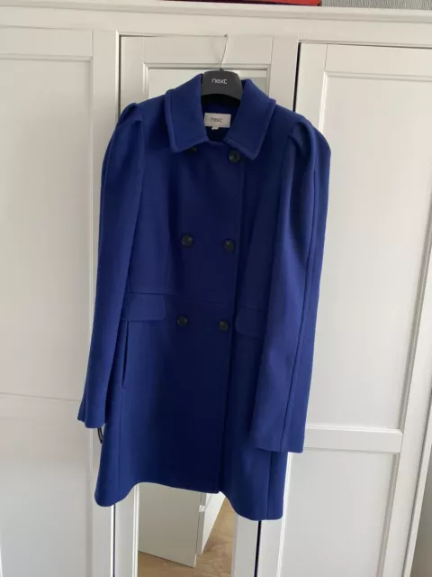 Next Womens Blue Coat Size 14 RRP £62