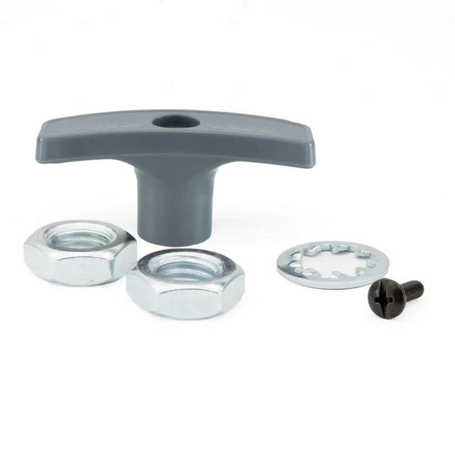 RV WASTE VALVE Handle Replacement Camper Sewer Tank Dump Release Grey