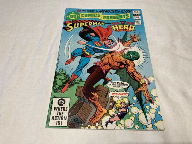 DC Comics Presents 44 VF/NM 9.0 Bronze Age Superman Dial H for Hero 1982