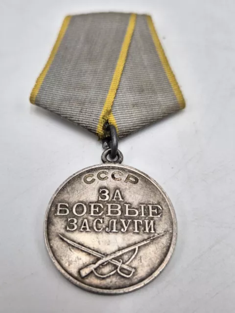 Medaille für Verdienste im Kampf Typ 2 Variante 3 Nr. 1752673 Sowjetunion UdSSR