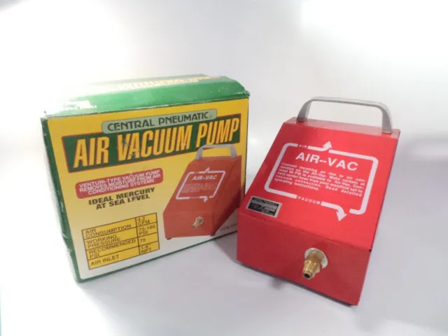 Central Pneumatic Venturi-Type Air Vacuum Pump 03952