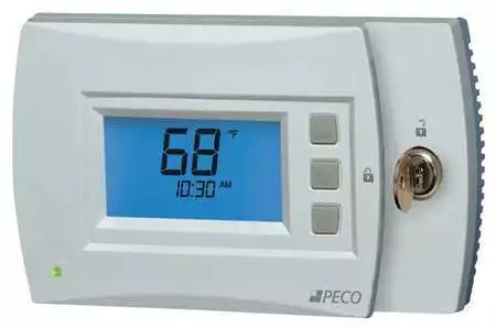 Peco T4932sch-001 Programmable Thermostat, 7 Programs, 3 H 2 C,