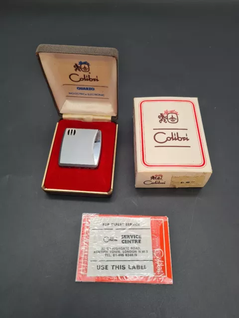 Colibri Quarzo Molectric 81 Lighter - Boxed With Instructions - See Pictures