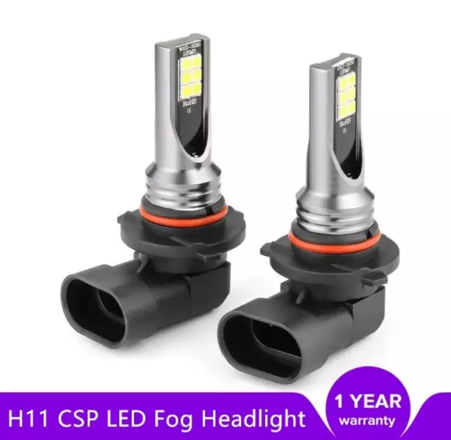 Bombillas de faros antiniebla LED H8 H9 H1 H3 H11 9005 HB3 9006 HB4 para automóvil CSP 6000 K