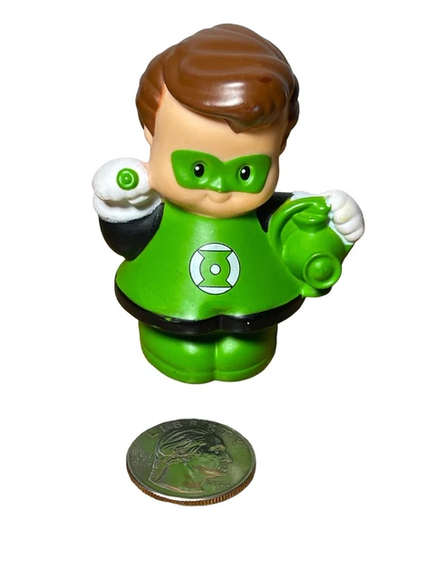 FISHER PRICE LITTLE PEOPLE DC Super Friends GREEN LANTERN Hero Halloween Guy