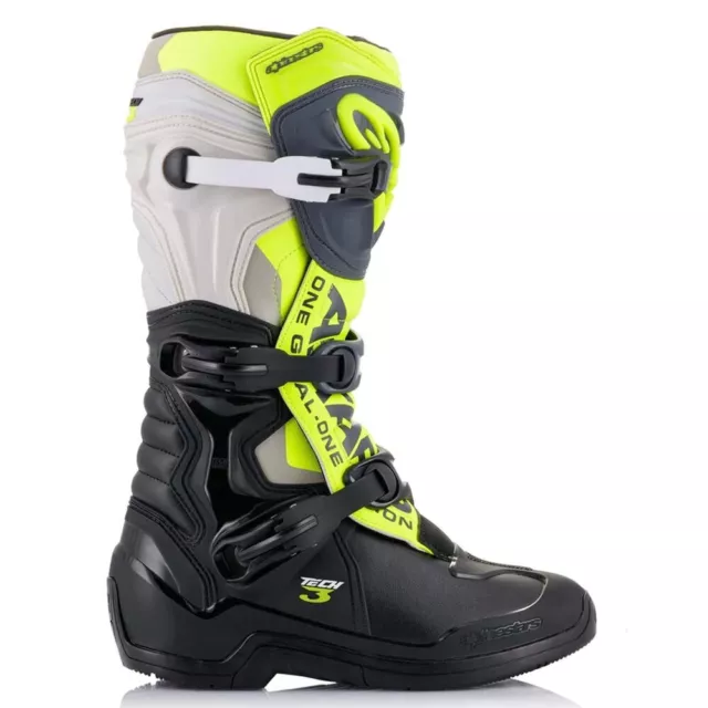 Alpinestars 2023 Motocross Tech 3 Black/Grey/Fluro Boots 3