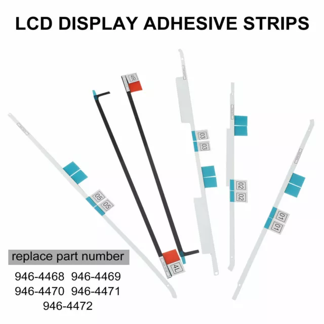 For Apple iMac 21.5" A1418 LCD Screen Adhesive Strip Sticker Tape Kit 2012-2019 3
