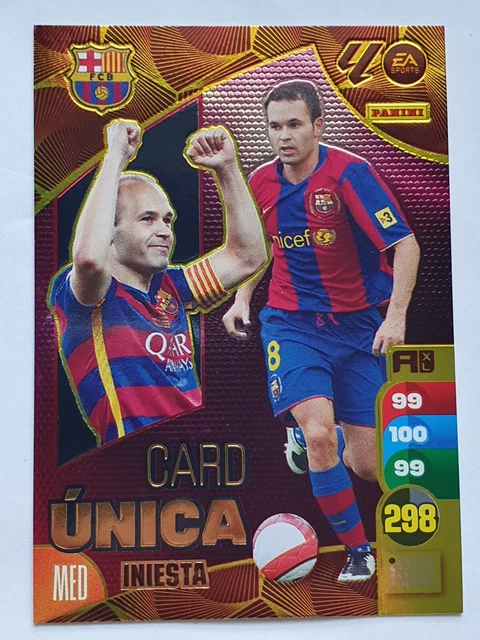 CARD ÚNICA INIESTA (FC Barcelona) - PANINI Adrenalyn XL LaLiga