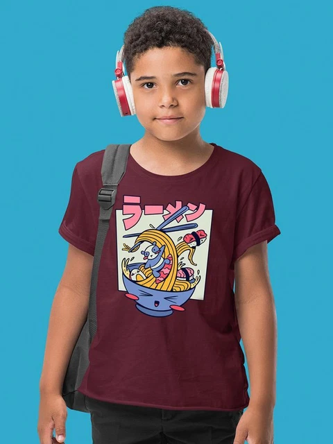 Ramen Surfing T-shirt Youth's -SmartPrintsInk Designs