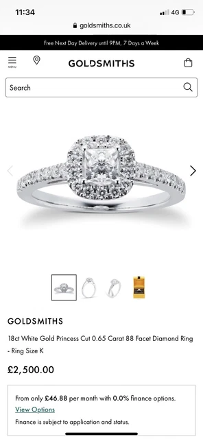 Vera wang sales rings goldsmiths