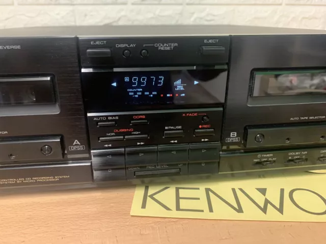 KENWOOD X-63 CCRS Stereo Doppia Cassetta Auto Reverse Dolby B/C DPSS