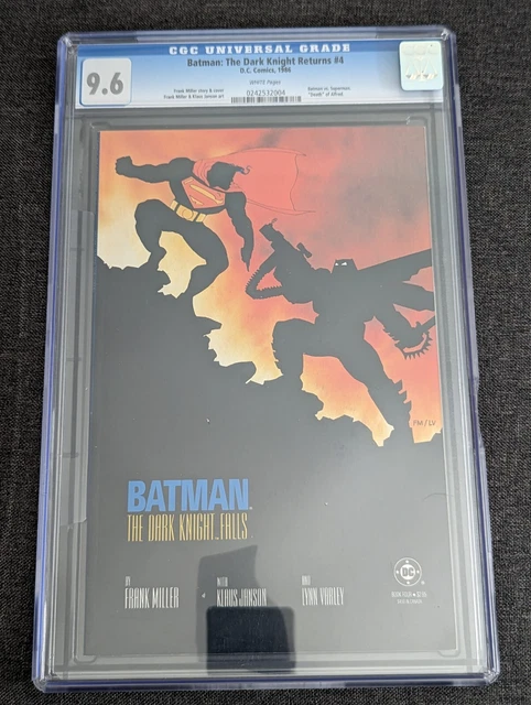 Batman: The Dark Knight Returns #4 CGC 9.6 | Batman vs Superman | DC
